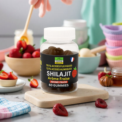 Gummies de Shilajit naturel - x60 Goût Fraise